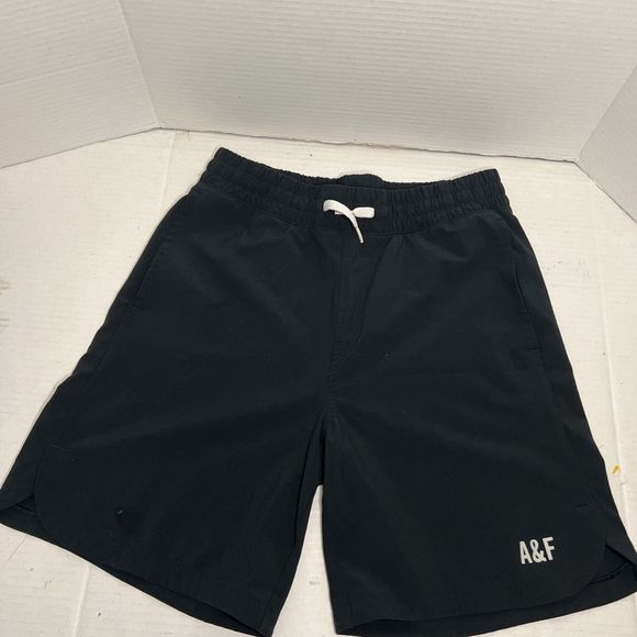 Abercrombie‎ Fitch Kids Size 13/14 Shorts blueAbove The Knee Length Athletic - Picture 1 of 12